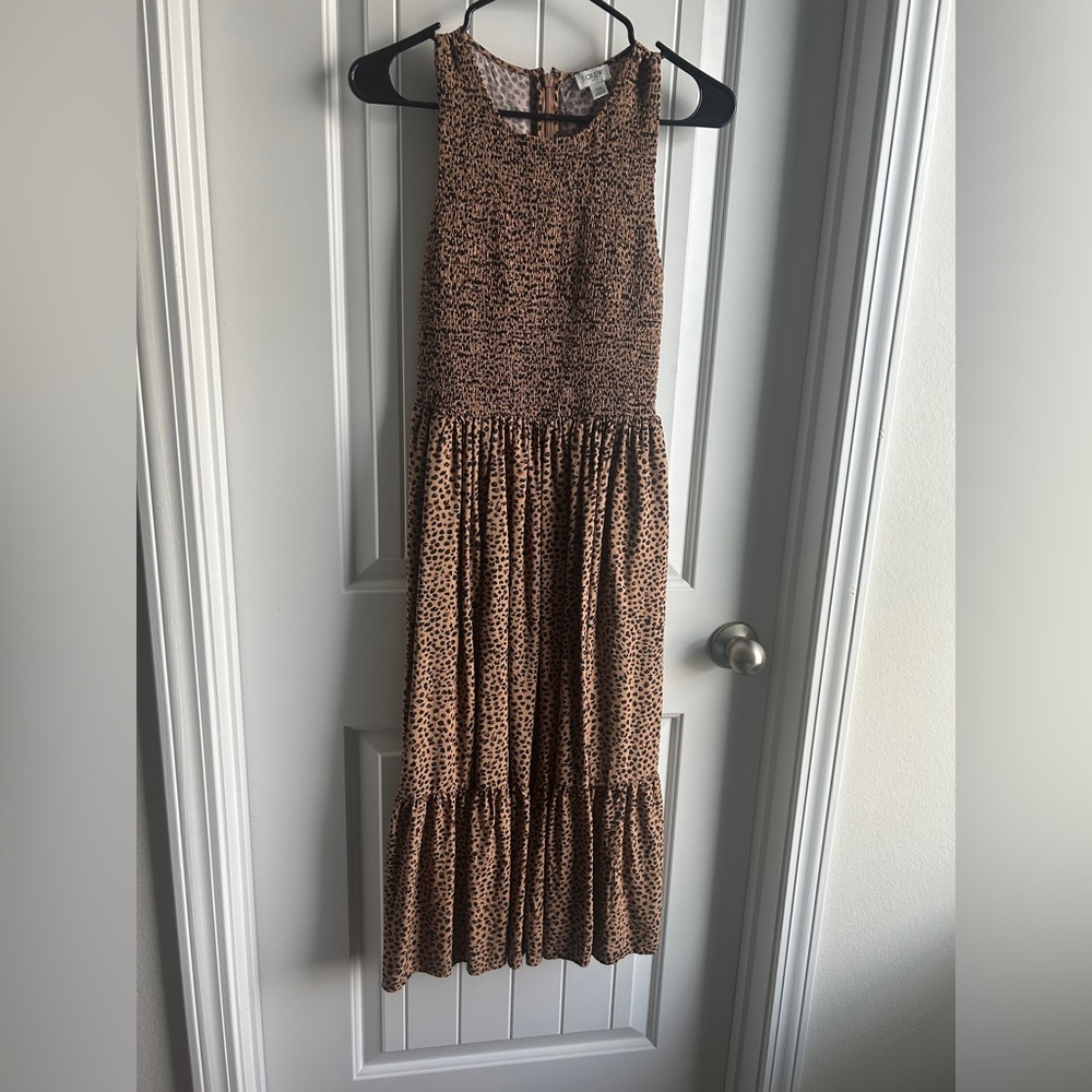 Leopard Print Midi Dress